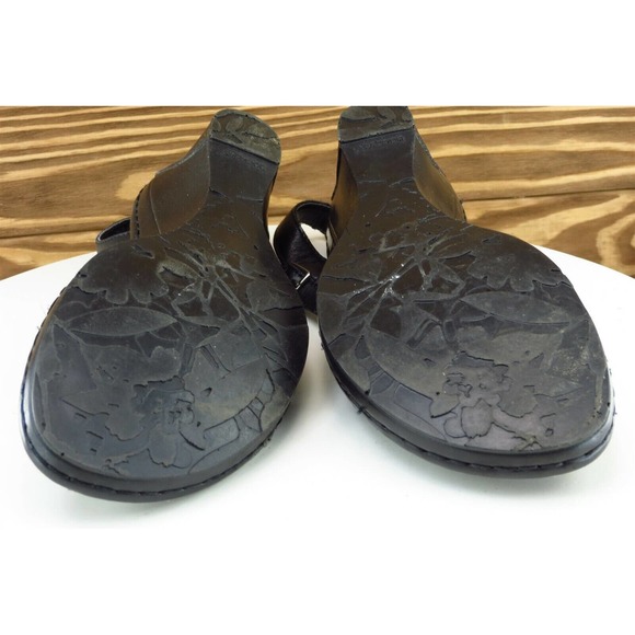 DOCKERS Sz 9 M Black Gladiator Leather Women Sandals - Picture 7 of 7